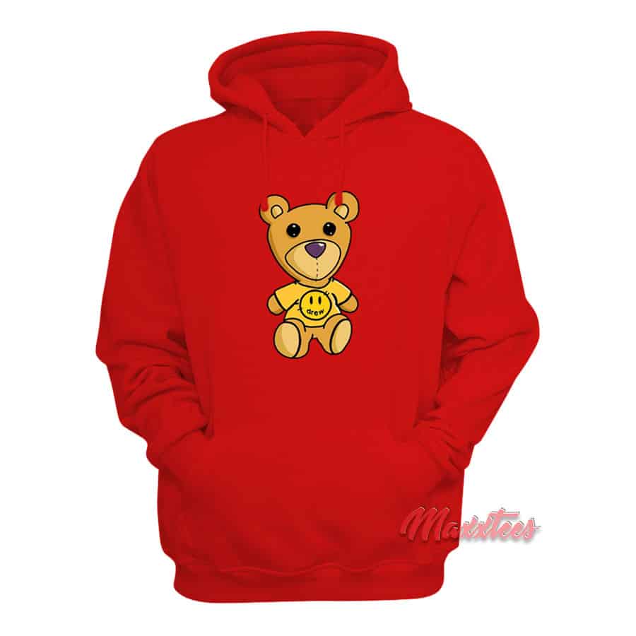 Drew House Teddy Bear Hoodie Red image 0