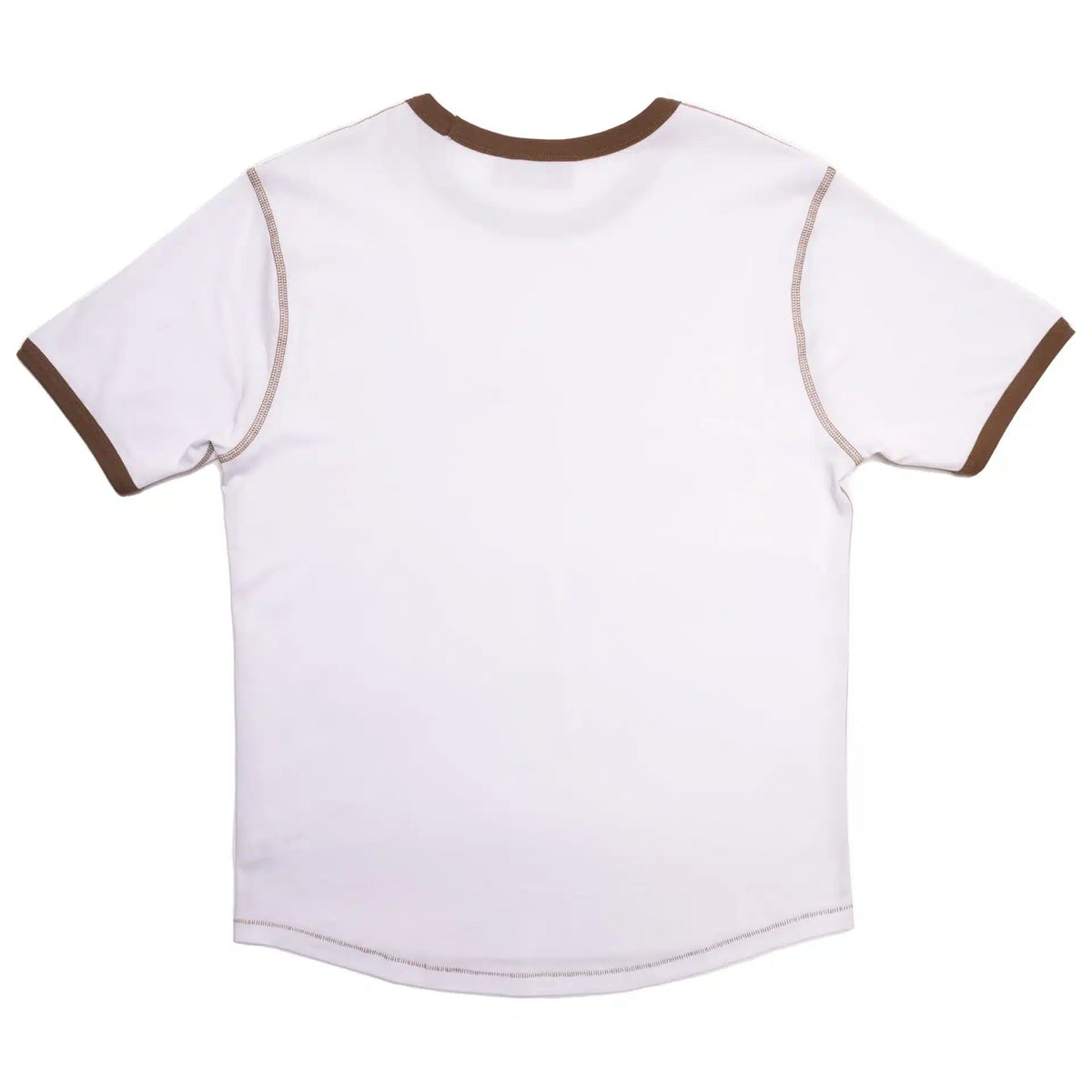 Drew House Secret ss Ringer Tee White/Brown image 1
