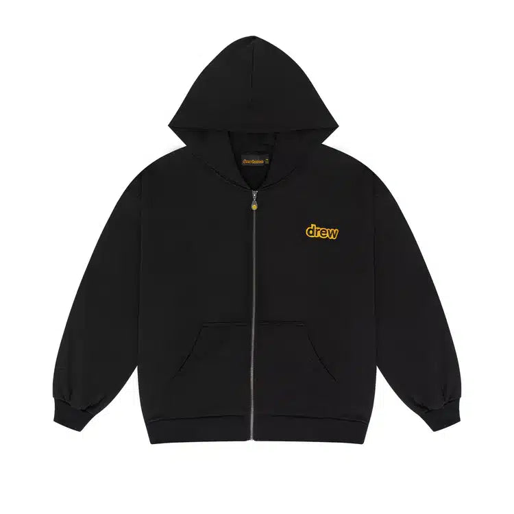 Drew House Zip Up Hoodie Black image 0