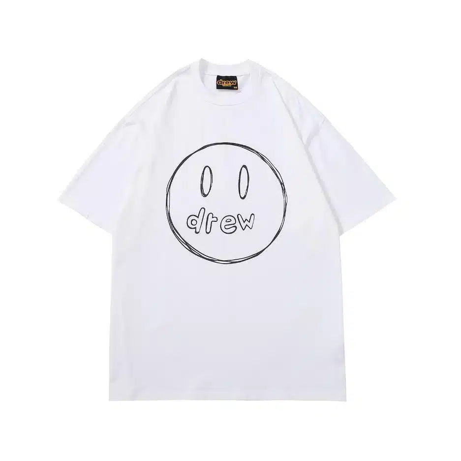 Drew House Sketch Face T-Shirt White image 0