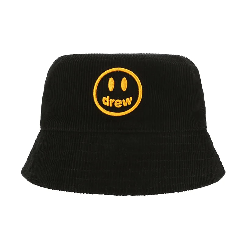 Drew House Corduroy Bucket Black Hat image 0