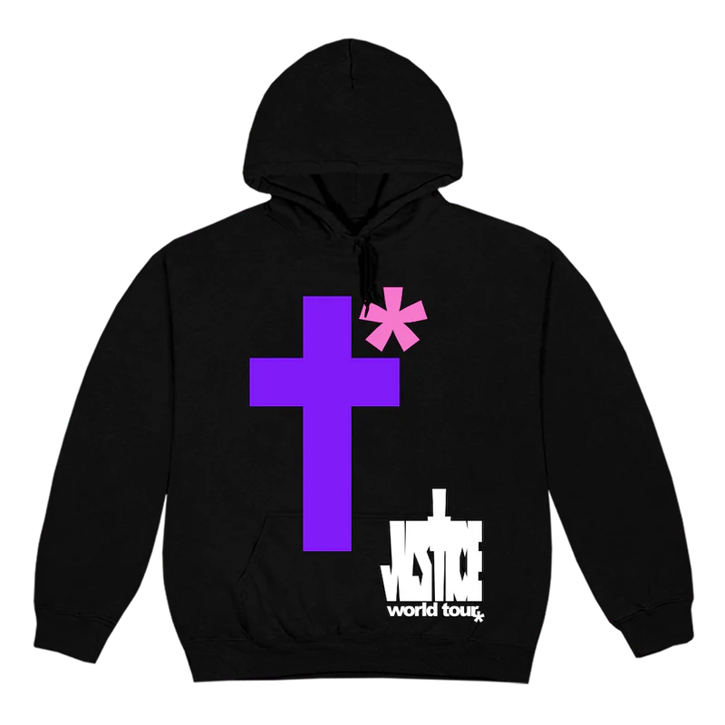 Justin Bieber Black Justice Cross Hoodie image 0