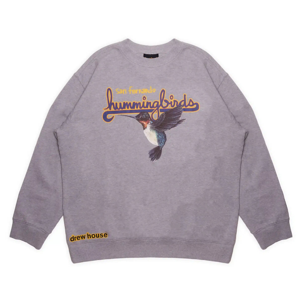 Drew House Hummingbirds Crewneck Heather Grey image 0
