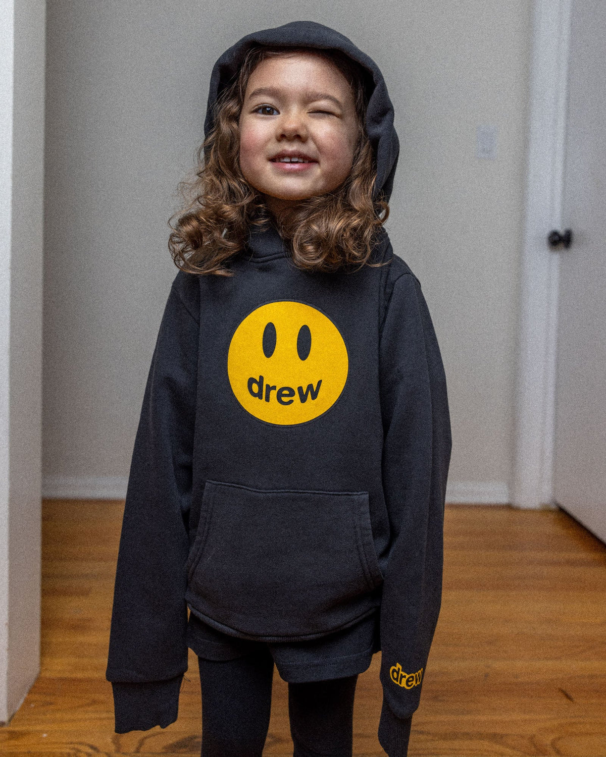 Mini Drew House Mascot Hoodie Black image 2
