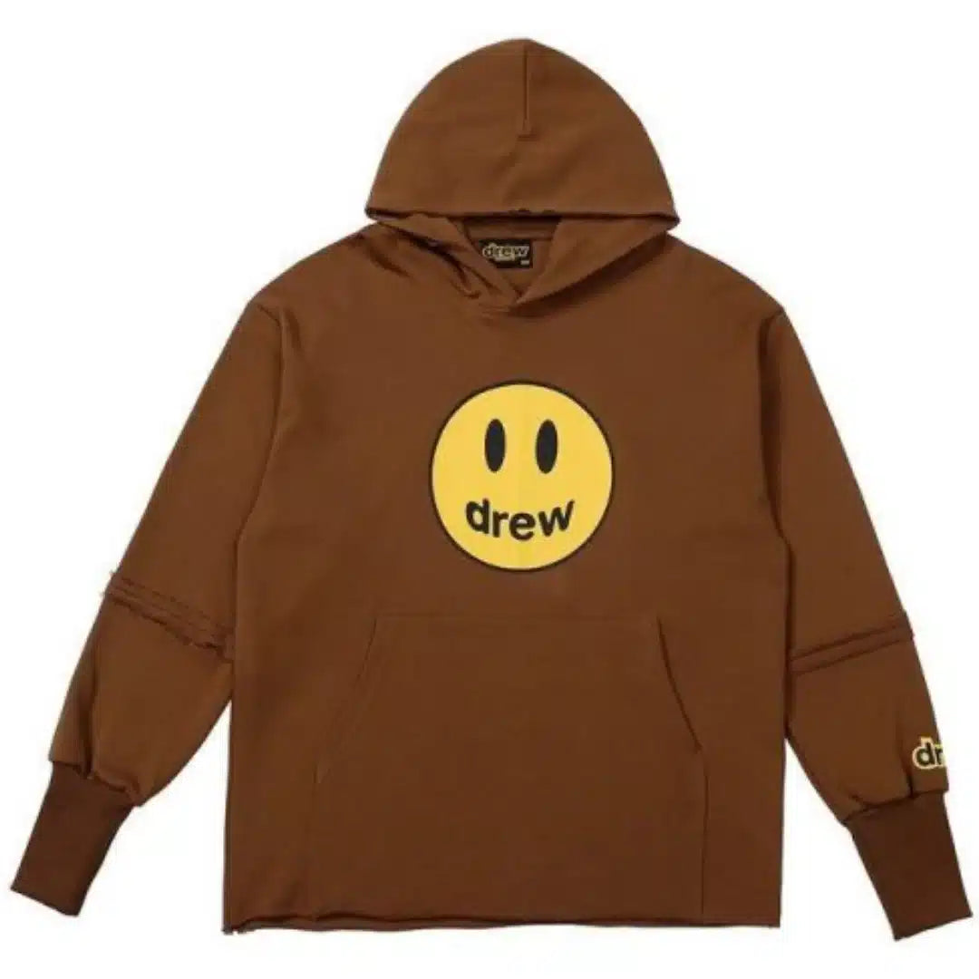 Drew House Mascot Deconstructed Brown Hoodie image 0