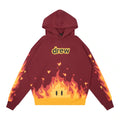 Drew House Fire Hoodie Burgundy image 0