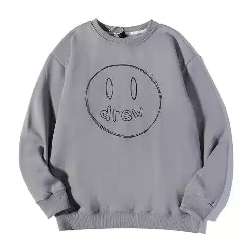 Drew House Sketch Crewneck Sweatshirt Gray image 0