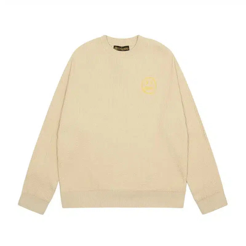 Drew Wavy Striped Knit Sweater Apricot Dr37 image 0