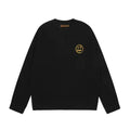 Drew Wavy Striped Knit Sweater Black Dr37 image 0
