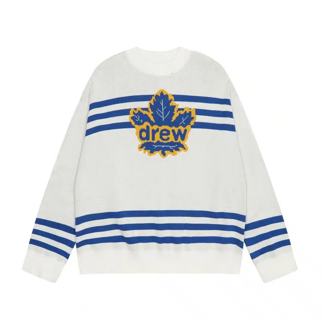 Drew House Maple Leaf Embroidered Crewneck Sweater image 0